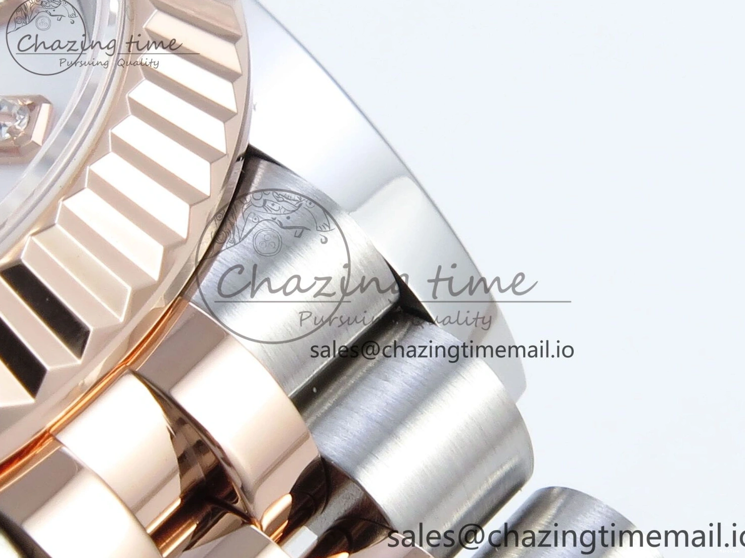 MiroTime 0102 QuickDry DateJust 31 278271 ARF 1:1 Best Edition 904L Steel White MOP Diamonds Dial on SS RG Jubilee Bracelet ETA 517